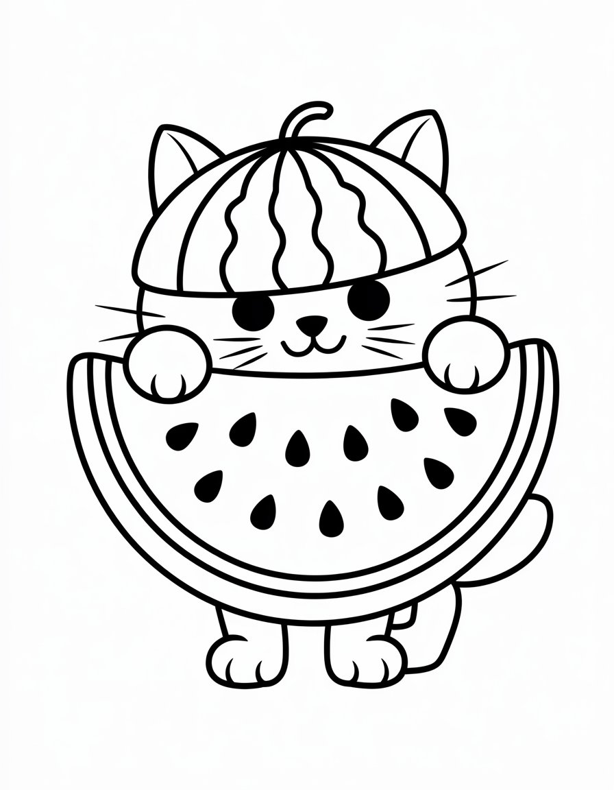 Watermelon Cat